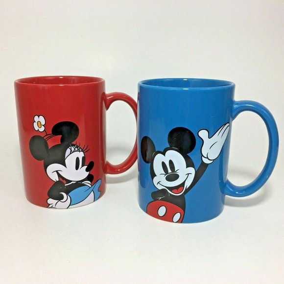 Disney Other - 2 Disney Minnie and Mickey Mouse Mugs Jerry Leigh
